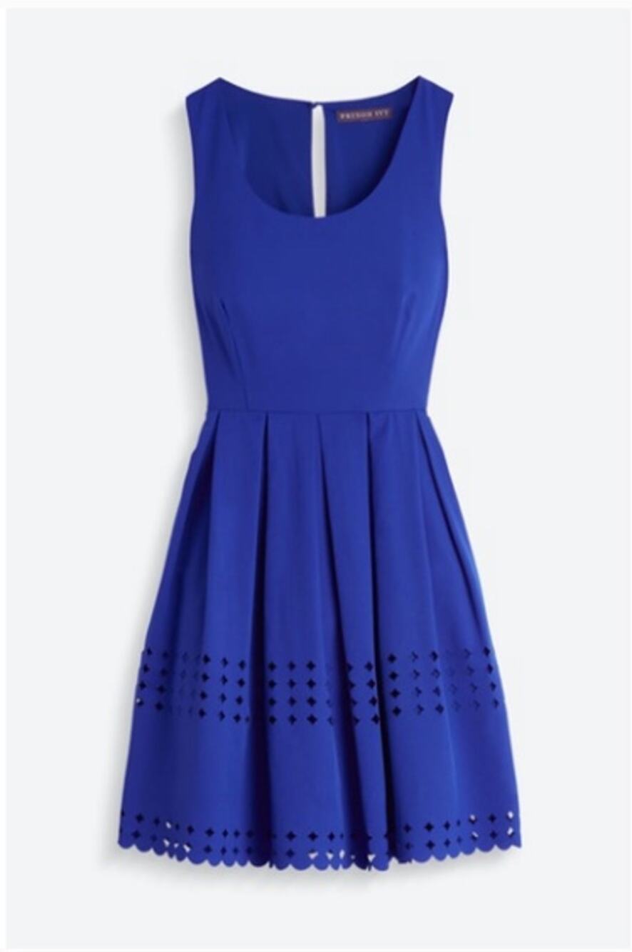 STITCH FIX BRIXON IVY NWT Cobalt Blue James Laser Cut Dress // XS